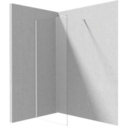 DEANTE Ścianka prysznicowa PRIZMA walk-in 90x195 cm biała