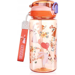 BUTELKA NA NAPOJE 600ML SZCZELNA ZE SLOMKA UCHWYTEM