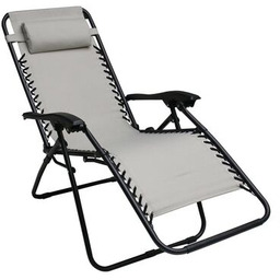 Fotel luksusowy relax jasnoszary