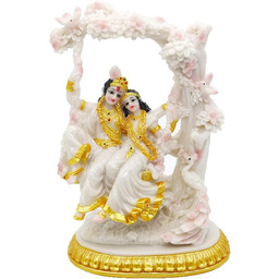 alikiki Indyjski bóg Radha Kryszna statuetka - 15