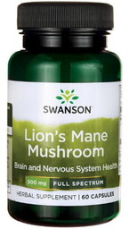 Swanson FS Lion''s mane (soplówka jeżowata) 60 kaps