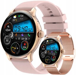 Smartwatch Damski Rubicon RNCF35 Rose Gold Bransoleta Pasek