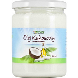 Myvita, Olej kokosowy, nierafinowany, 500 ml
