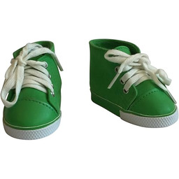 The New York Doll Collection Zielone Zamszowe Trampki