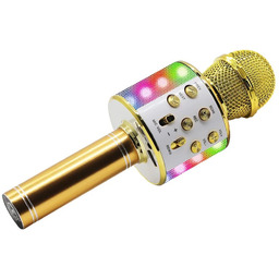 Mikrofon karaoke z głośnikiem bluetooth Manta MIC20-GL LED