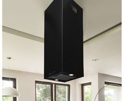 Okap wyspowy Quadro Black Matt 40 cm
