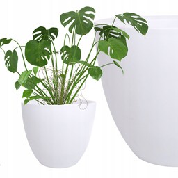 Osłonka Na Doniczkę Donica Ceramiczna Biała Do Domu