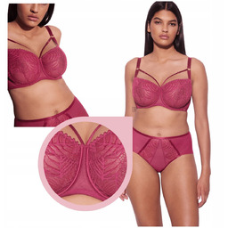 Biustonosz ALLES BEVERLY M Fuksja koronkowy miękki stanik