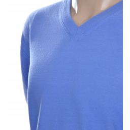 Sweter męski z kaszmiru i wełny merynosów kaszmirowy