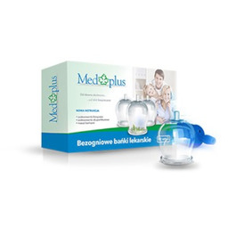 Bańki lekarskie bezogniowe z pompką, 12 sztuk