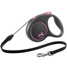 FLEXI Smycz Black Design M (5 m -