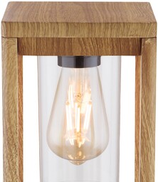 Globo Lampa cokołowa Candela wygląd drewna, 50 cm