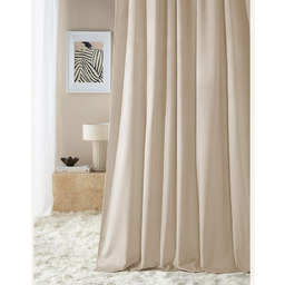 ZASŁONA WELUROWA BIANCA - KREMOWA 180x270 TAŚMA