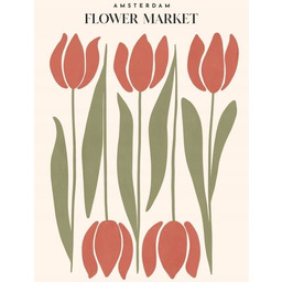 PUZZLE Amsterdam Kwiaty A3 252 el z Nadrukiem