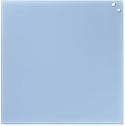 Jasnoniebieska szklana suchościeralna tablica magnetyczna 45x45 naga (10761)