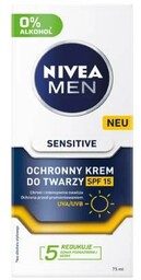 NIVEA MEN Sensitive Ochronny krem nawilżający SPF15, 75ml