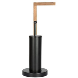 Stojak łazienkowy ze szczotką WC Aurora S Black