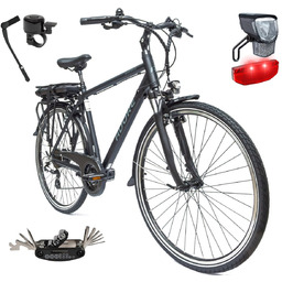 Rower Elektryczny Męski Trekkingowy Koła 28'' Amory 250W