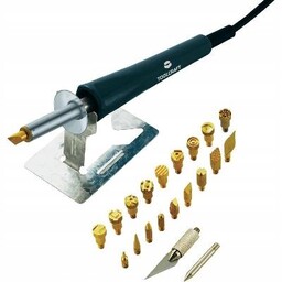 Wypalarka pirograf lutownica Toolcraft 30W drewno korek skóra