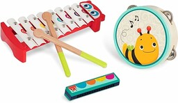 B. toys Instrumenty muzyczne  3 drewniane instrumenty