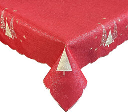 Obrus świąteczny prostokątny z błyszczącą nitką OS-272-D