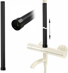 REA-K0880 Przedłużka 50 cm do zestawu natryskowego, Czarna