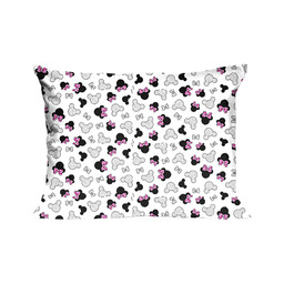 Extrapościel Poszewka bawełniana 40x40 130K myszka biała czarna