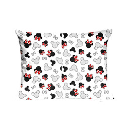 Extrapościel Poszewka bawełniana 40x40 131K myszka biała czarna
