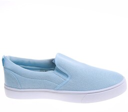 Błękitne męskie trampki slip on