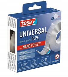 TESA Taśma montażowa dwustronna z NANO POWER 30mm/3m