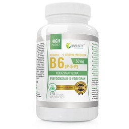 Wish Witamina B6 50 mg, 120 kapsułek