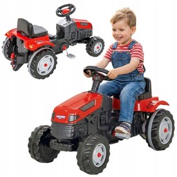 Traktor Ogrodowy na Pedały Farmer Ciągnik Regulowany Ciche