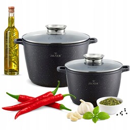 Garnek Duży Z Pokrywką 10L Garnek Indukcja 6,2L