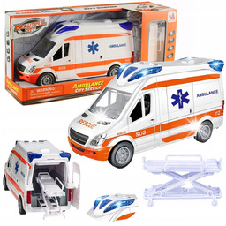 Ambulans Karetka Pogotowia Auto Z Dźwięk Pogotowie Światło