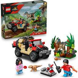 LEGO Jurassic World Ucieczka terenówką przed raptorem, zabawka