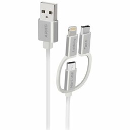 ARKS Kabel USB - Micro USB/Lightning/USB-C 1.2 m