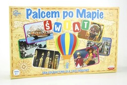 Palcem po mapie-Świat, gra, Abino