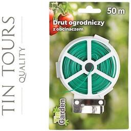 TASIEMKA OGRODNICZA DRUT Z OBCINACZEM 50 m