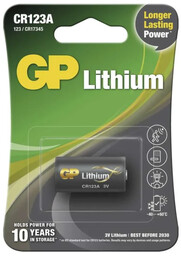 Bateria GP 3V CR123 A CR17345 litowa 1szt.