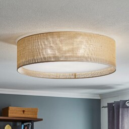 Lampa sufitowa Juta TK Lighting, możliwość ściemniania, brązowy