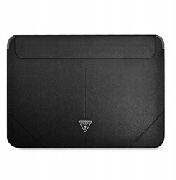 Guess Sleeve GUCS14PSATLK 14" czarny /black Saffiano Triangle