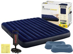 Materac Dmuchany Dwuosobowy 183x203x25 Intex 64755 + POMPKA