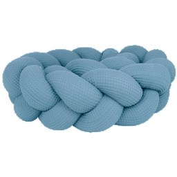 Ochraniacz Do Łóżeczka Warkocz ''Wafel Jeansowy'' - 180Cm