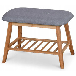 Stojak na Buty z Siedziskiem Tapicerowanym Halmar ST14