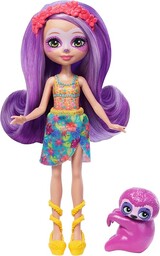 Enchantimals Słoneczna Plaża Sabindra Sloth Lalka Leniwiec