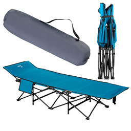 Łóżko Turystyczne Polowe Składane Kempingowe Leżak Leżanka Pokrowiec