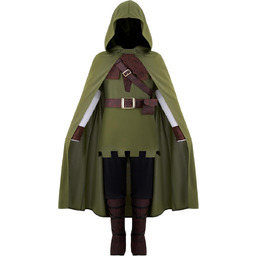 KOSTIUM ROBIN HOOD DLA DZIECI ŁUCZNIK PELERYNA ZESTAW