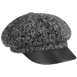 Czapka Kaszkiet Fabienne by Betmar, czarno-biały, One Size