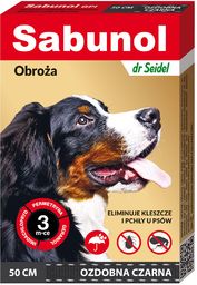 Sabunol GPI obroża ozdobna czarna pies 50 cm