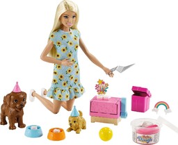Zestaw Barbie Gxv75 doll And Puppy Party Ze